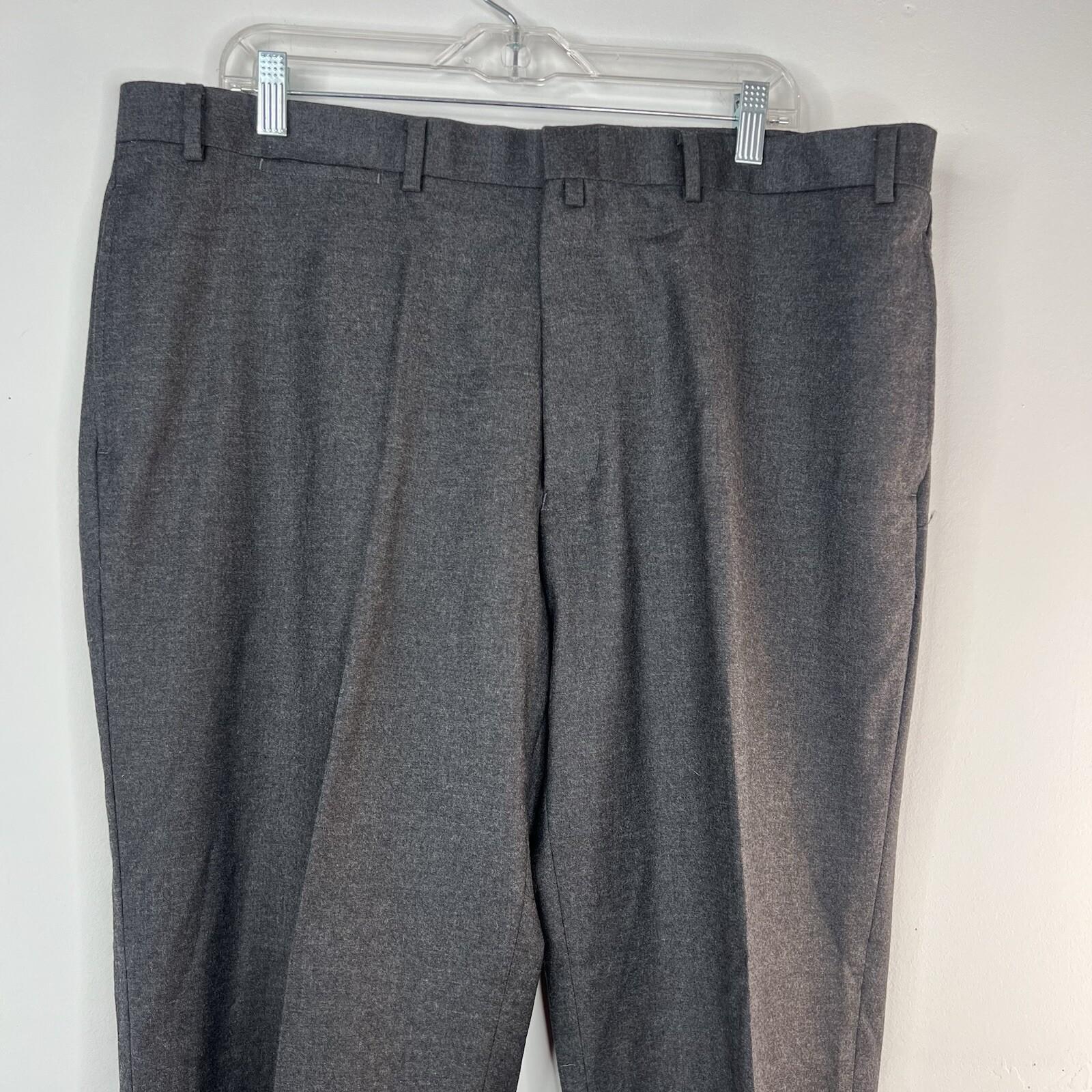 Lauren Ralph Lauren Wool Silk Suit 46L Pants 40x30.5 Black Label Slim Fit Notch