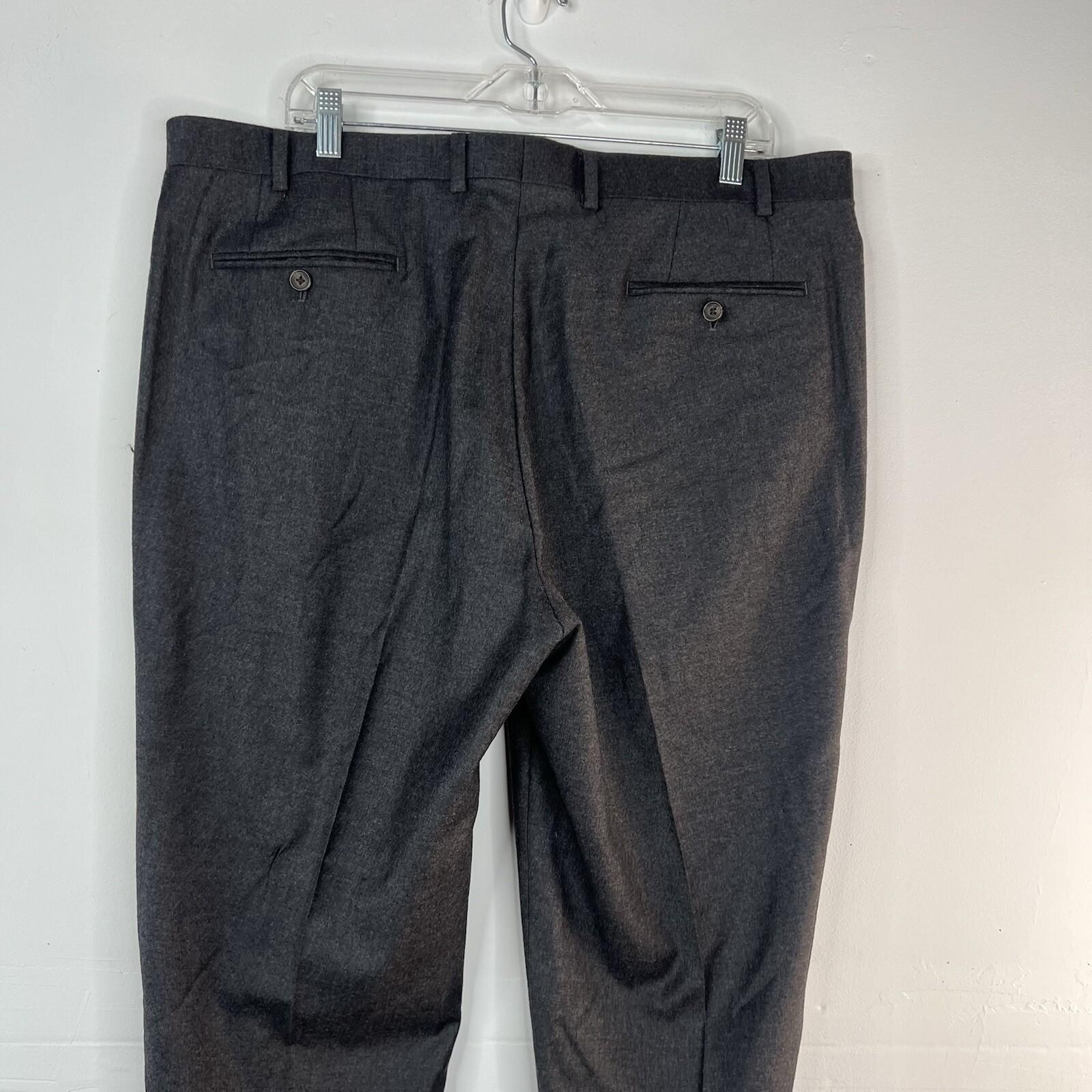 Lauren Ralph Lauren Wool Silk Suit 46L Pants 40x30.5 Black Label Slim Fit Notch