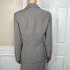 Kasper Women Polyester Skirt Suit Size 8 Gray Notch Collar Lined Business 2PC
