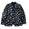 INC International Concepts Metallic Jacquard Blazer Size M Slim Fit Abtract