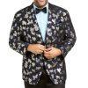 INC International Concepts Metallic Jacquard Blazer Size M Slim Fit Abtract