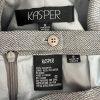 Kasper Women Polyester Skirt Suit Size 8 Gray Notch Collar Lined Business 2PC