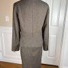 Levine Classics Women Pant Suit Skirt Size 12 Brown Polyester Blend 3Piece Lined