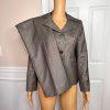 Suit Studio Polyester Rayon Pant Suit Size 4P Light Brown Notch Collar Women 2PC
