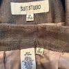 Suit Studio Polyester Rayon Pant Suit Size 4P Light Brown Notch Collar Women 2PC