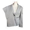 Le Suit Polyester Pant Suit Size 18 Grey Stone Notch Collar Women 2 Piece New