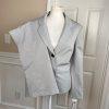 Le Suit Polyester Pant Suit Size 18 Grey Stone Notch Collar Women 2 Piece New