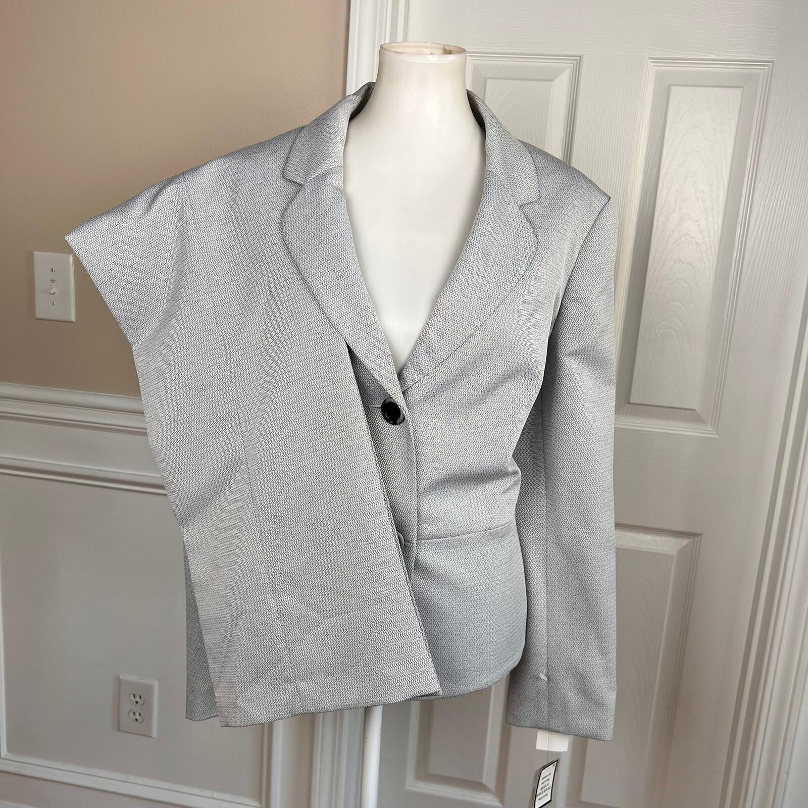 Le Suit Polyester Pant Suit Size 18 Grey Stone Notch Collar Women 2 Piece New