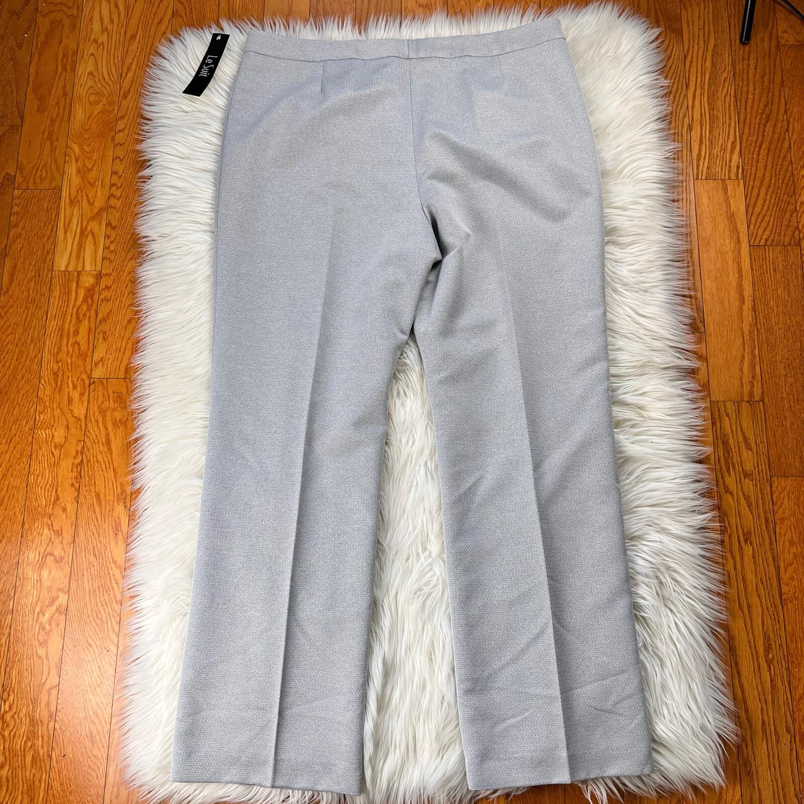 Le Suit Polyester Pant Suit Size 18 Grey Stone Notch Collar Women 2 Piece New