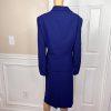 10-6462.jpg Nipon Boutique Polyester Skirt Suit Size 18 Blue Beaded Women 2 Piece Lined