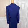 10-6463.jpg Nipon Boutique Polyester Skirt Suit Size 18 Blue Beaded Women 2 Piece Lined
