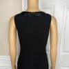 Lauren Ralph Lauren Polyester Formal Dress Size 2 Black Beaded V-Neck Maxi Lined