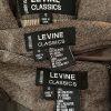 Levine Classics Women Pant Suit Skirt Size 12 Brown Polyester Blend 3Piece Lined