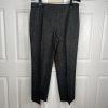 10-6505.jpg LE SUIT Polyester Pant Suit Size 16 Charcoal Gray Lined Peak Collar Career 2PC