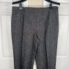 10-6506.jpg LE SUIT Polyester Pant Suit Size 16 Charcoal Gray Lined Peak Collar Career 2PC
