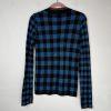 Scotch & Soda Maison Voila Sweater Size M Blue Black Check Crewneck Minimalist