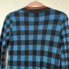 Scotch & Soda Maison Voila Sweater Size M Blue Black Check Crewneck Minimalist