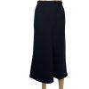 Lauren Ralph Lauren Vtg Wool Midi Skirt Size 12 Dark Blue Quiet Luxury Flared