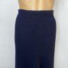 Lauren Ralph Lauren Vtg Wool Midi Skirt Size 12 Dark Blue Quiet Luxury Flared