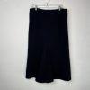 Lauren Ralph Lauren Vtg Wool Midi Skirt Size 12 Dark Blue Quiet Luxury Flared