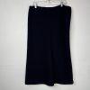 Lauren Ralph Lauren Vtg Wool Midi Skirt Size 12 Dark Blue Quiet Luxury Flared