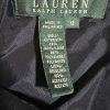Lauren Ralph Lauren Vtg Wool Midi Skirt Size 12 Dark Blue Quiet Luxury Flared