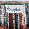 10-6540.jpg Vintage Lady Roi Sweater M Hippie Boho Retro Funky Multi Striped Bohemian Warm