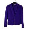 10-6546.jpg Talbots Women Wool Cardigan Blazer Size 6 Purple Cozzy Warm Preppy Comfy