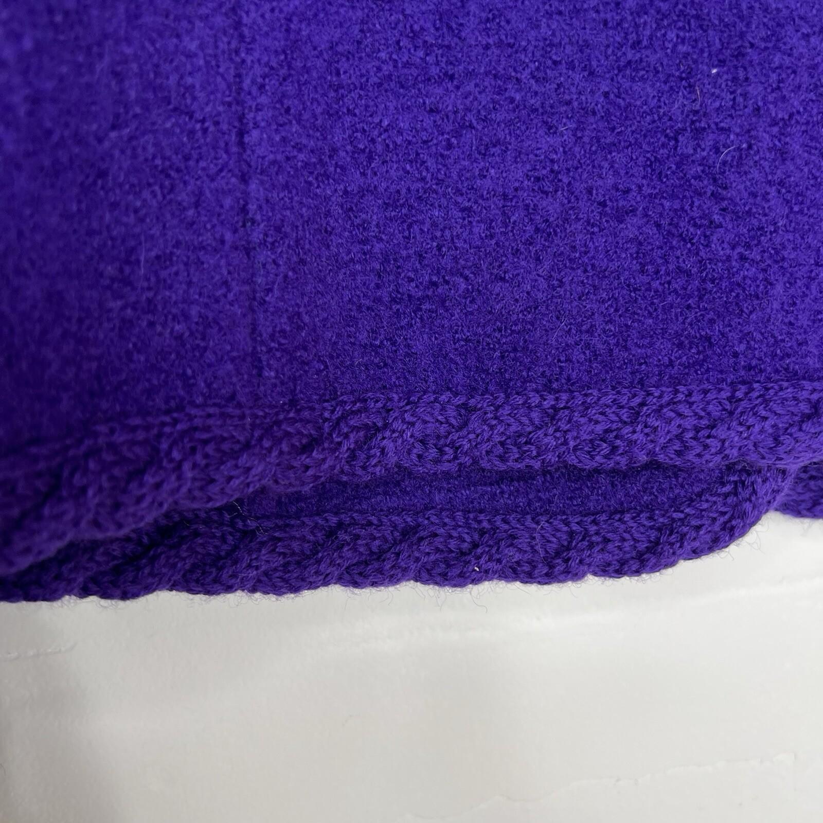 10-6552.jpg Talbots Women Wool Cardigan Blazer Size 6 Purple Cozzy Warm Preppy Comfy