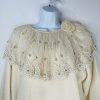 Catarina Lover Vtg Angora Rabbit Hair Wool Sweater M Lace Embroidery Fairy Cozzy