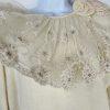 Catarina Lover Vtg Angora Rabbit Hair Wool Sweater M Lace Embroidery Fairy Cozzy