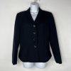 Le Suit Women Polyester Pant Suit Size 8 Navy Blue Lined Business Career 2PC