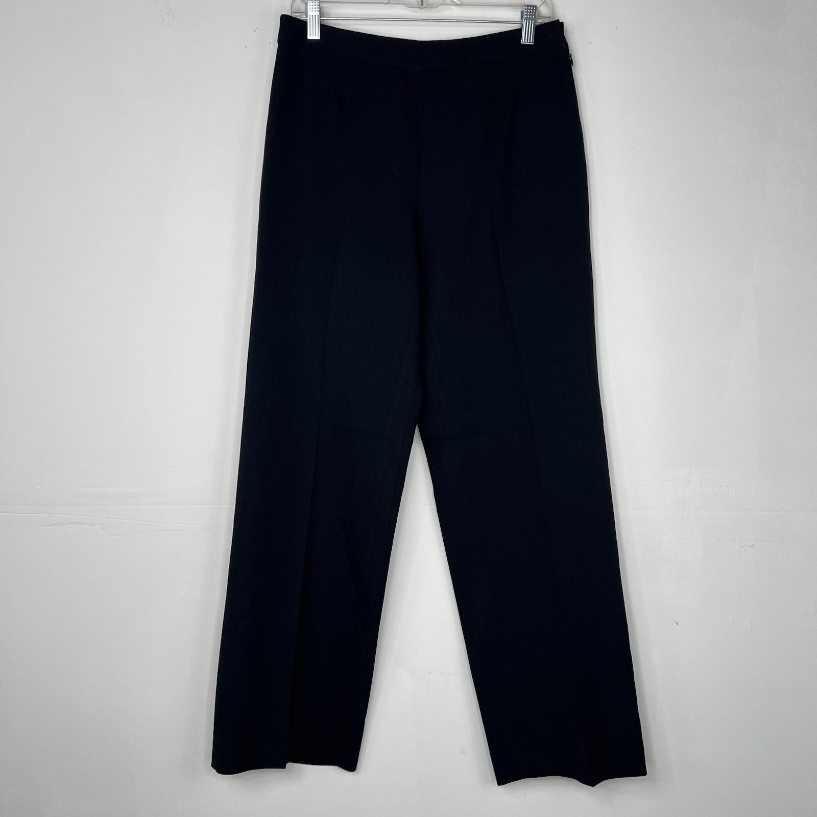 Le Suit Women Polyester Pant Suit Size 8 Navy Blue Lined Business Career 2PC