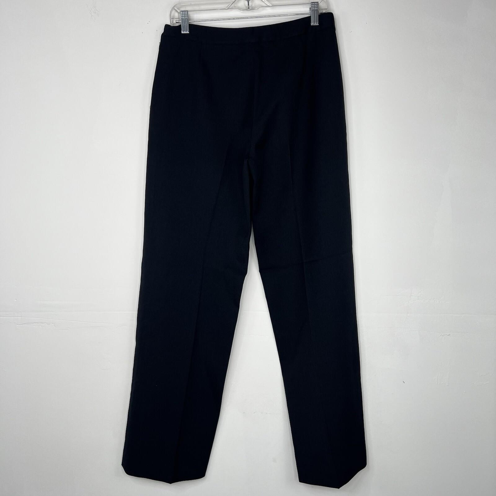 Le Suit Women Polyester Pant Suit Size 8 Navy Blue Lined Business Career 2PC