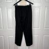 Terry Lewis Wool Viscose Black Pant Suit Size M Removable Collar Pockets 2PC New