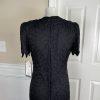 Laurence Kazar Silk Dress Size S Black Beaded Maxi Lined Formal Short Sleeve New