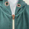 Savage X Fenty Jumpsuit M Green Showgirl Hooded Half Zip Coverall Oversized