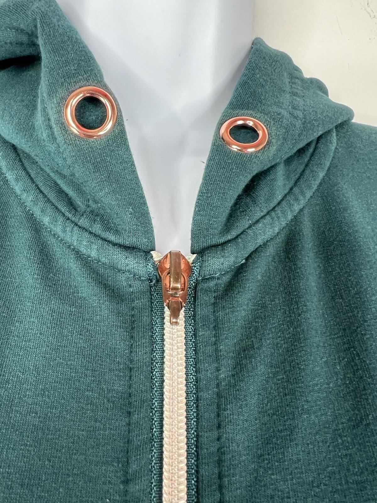 Savage X Fenty Jumpsuit M Green Showgirl Hooded Half Zip Coverall Oversized