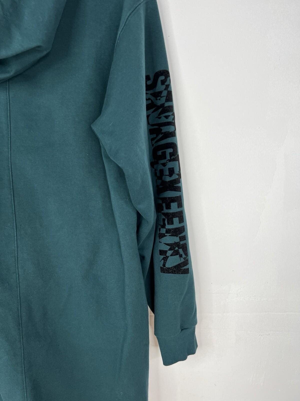 Savage X Fenty Jumpsuit M Green Showgirl Hooded Half Zip Coverall Oversized