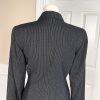 KASPER ASL 2PC Black Striped Polyester Rayon Viscose Skirt Suit Size 2P