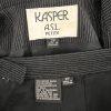 KASPER ASL 2PC Black Striped Polyester Rayon Viscose Skirt Suit Size 2P