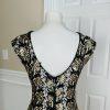 GUESS Women Black Gold Sequin Sleeveless Collarless Stretch Lined Dress Size M