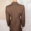 Kasper Women Linen Rayon Skirt Size 2P Suit Size 4P Brown Lined Flared 2 Piece