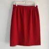 Kasper & Company ASL VTG Polyester Skirt Suit 10P Red Stand Up Collar Timeless