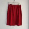 Kasper & Company ASL VTG Polyester Skirt Suit 10P Red Stand Up Collar Timeless