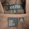 Kasper Women Linen Rayon Skirt Size 2P Suit Size 4P Brown Lined Flared 2 Piece