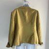 Suit Studio Polyester Blend Skirt Suit 16 Gold Green Metallic Cocktail Pockets