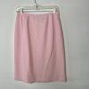 10-6716.jpg Kasper Polyester Skirt Suit 8P Rose Shawl Collar Lined Embroidered Timeless 2PC