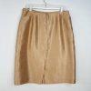 Le Suit Polyester Skirt Suit 16 Golden Beige Metallic Shawl Collar Cocktail 2PC