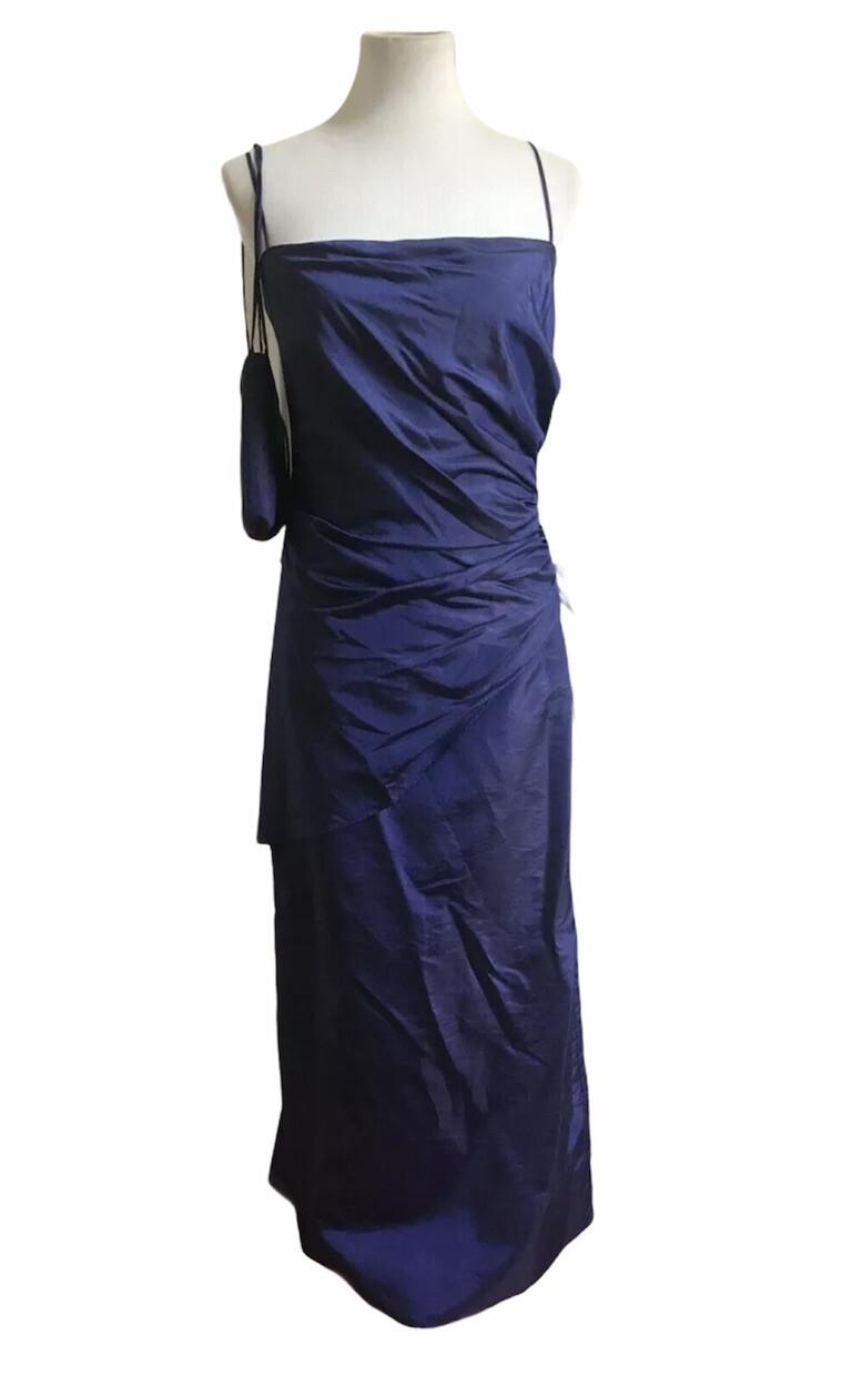 PATRA Women Sleeveless Long Full Length Purple Evening Dress Gown NWT Size 14